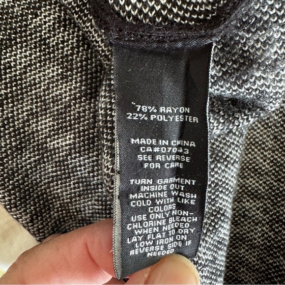 Zoë + Phoebe Black & White Houndstooth Knit Dress – Size M - Picture 5 of 5